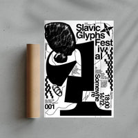 Thumbnail for Slavic Glyphs Festival contemporary wall art print by Vlad Boyko - sold by DROOL