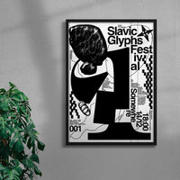 Thumbnail for Slavic Glyphs Festival contemporary wall art print by Vlad Boyko - sold by DROOL