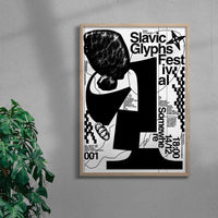 Thumbnail for Slavic Glyphs Festival contemporary wall art print by Vlad Boyko - sold by DROOL