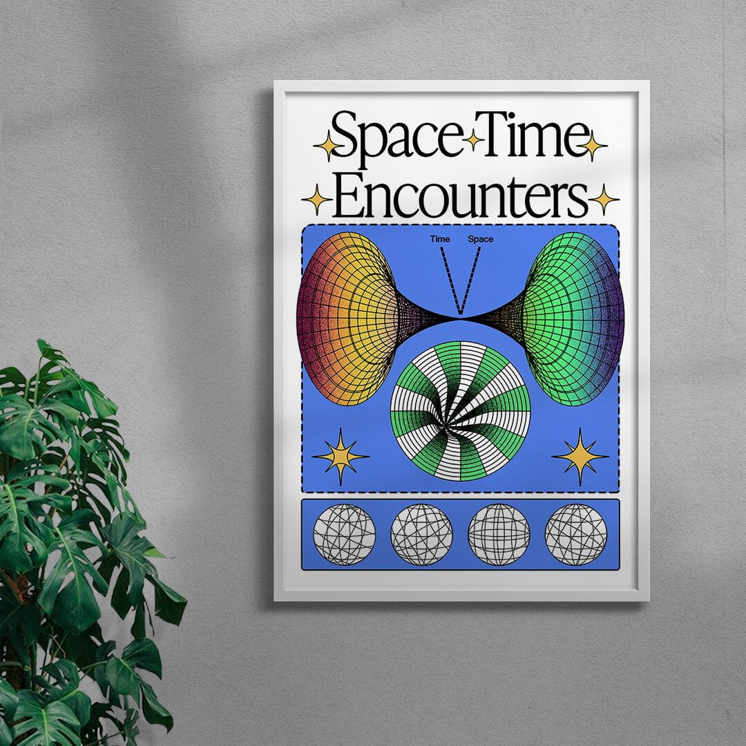 Space Time Encounters contemporary wall art print by Ricardo Schultz Ferraro - sold by DROOL