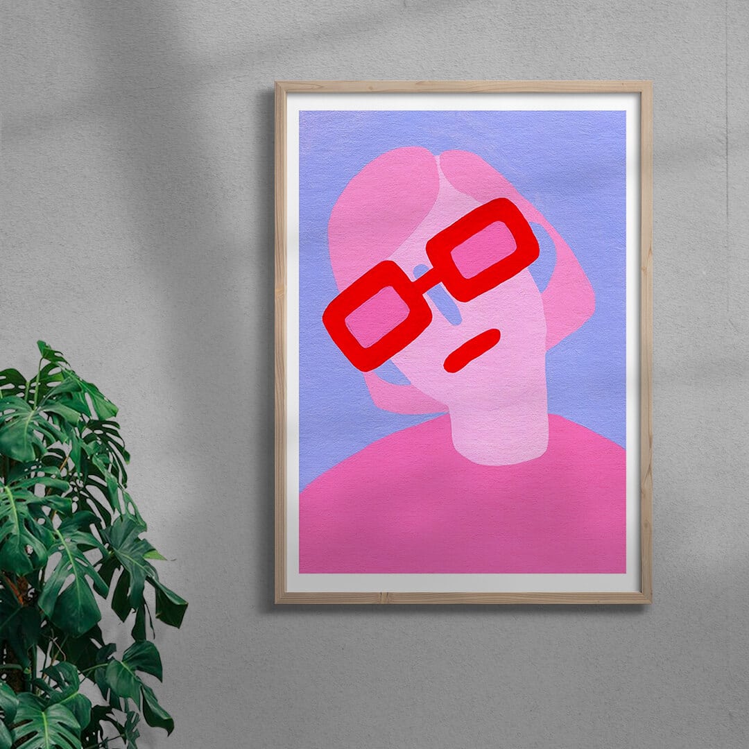 Sunglasses contemporary wall art print by Kissi Ussuki - sold by DROOL