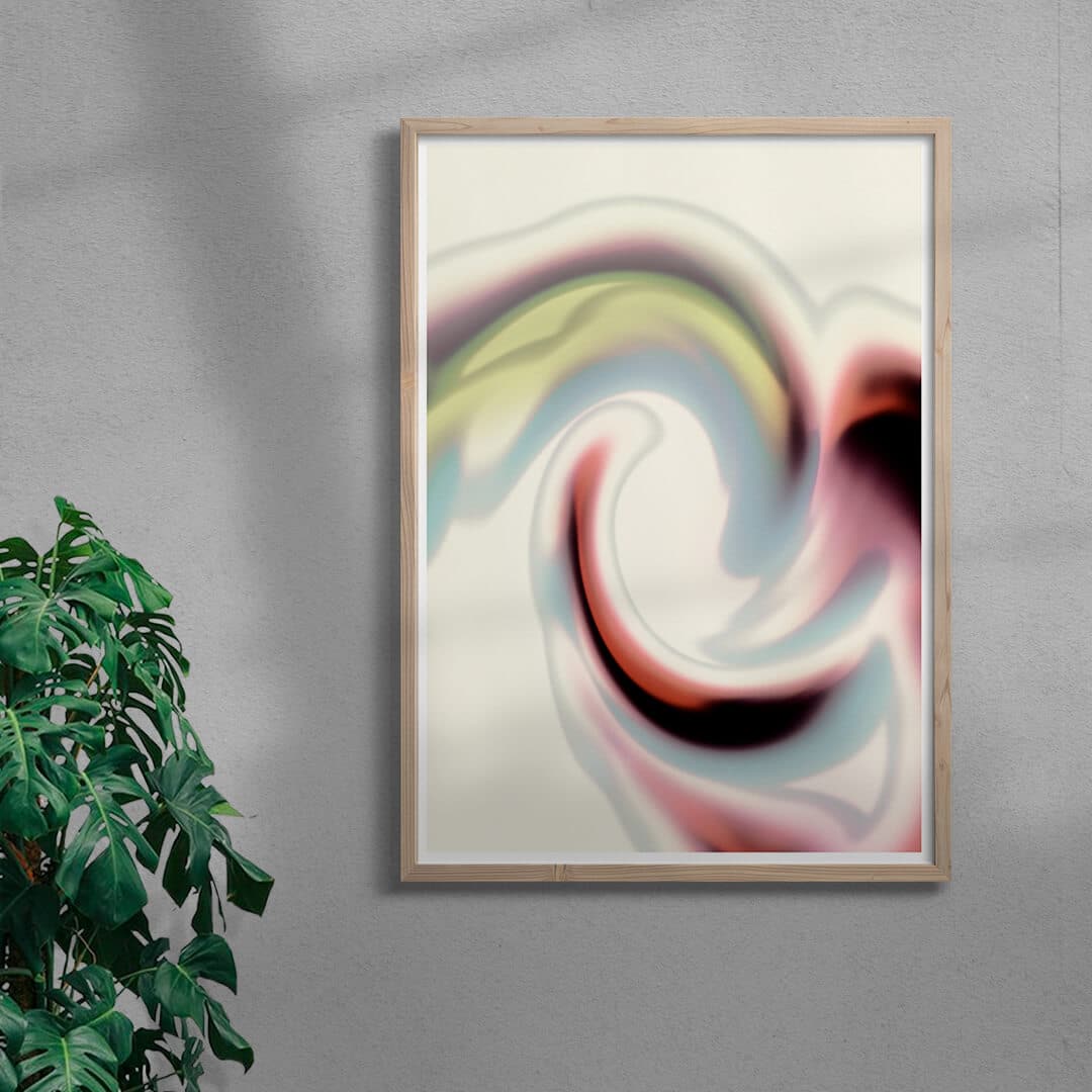 Swirl contemporary wall art print by Henry M. - sold by DROOL