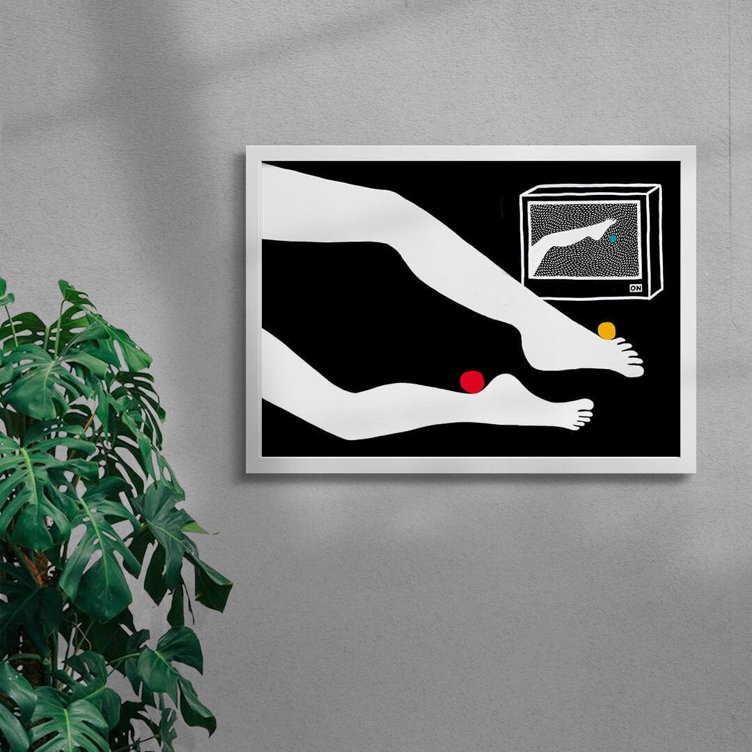 TV Sport contemporary wall art print by Johanna Noack - sold by DROOL
