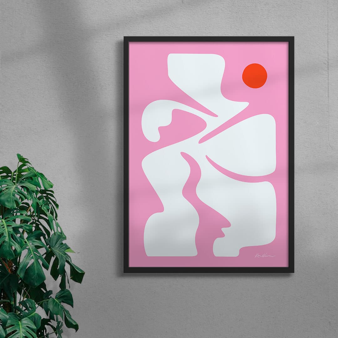 The Dancer contemporary wall art print by Kim Van Vuuren - sold by DROOL