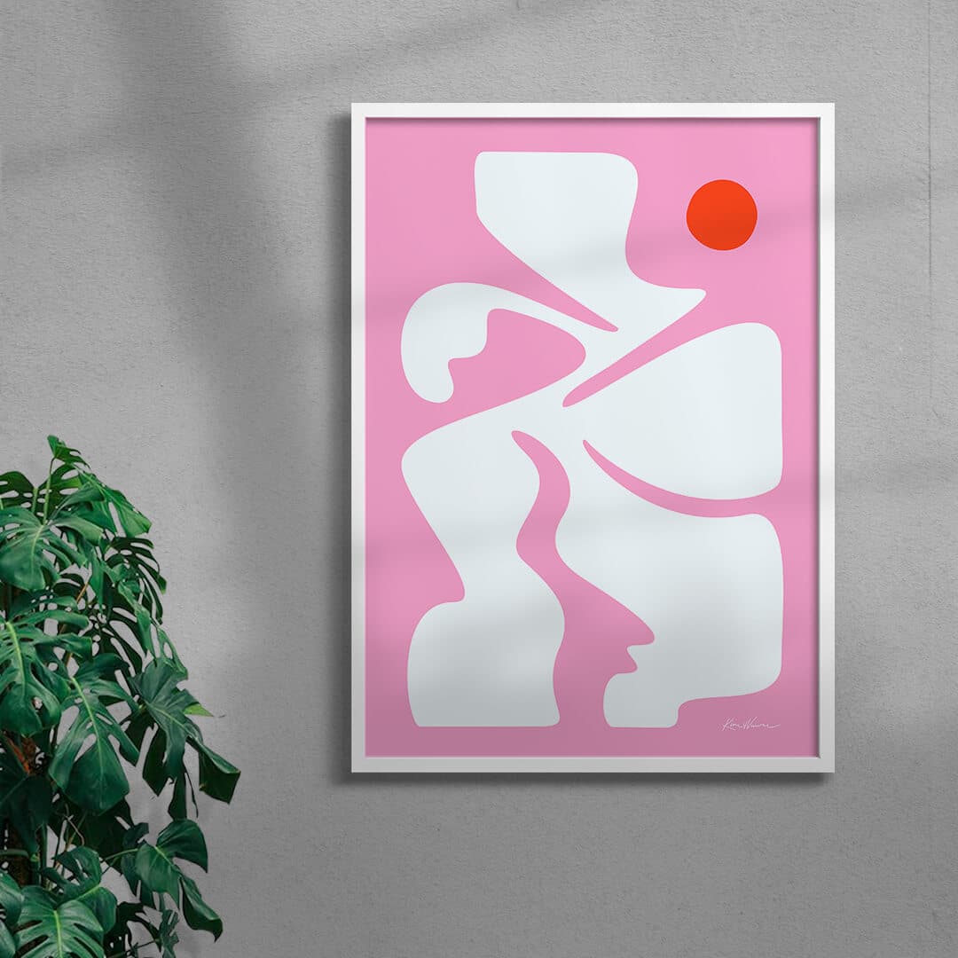 The Dancer contemporary wall art print by Kim Van Vuuren - sold by DROOL