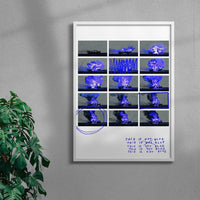 Thumbnail for This is not BLUE (car) contemporary wall art print by mareykrap - sold by DROOL