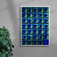 Thumbnail for This is not BLUE (eyes) contemporary wall art print by mareykrap - sold by DROOL