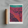 Timanfaya contemporary wall art print by Rikki Hewitt - sold by DROOL