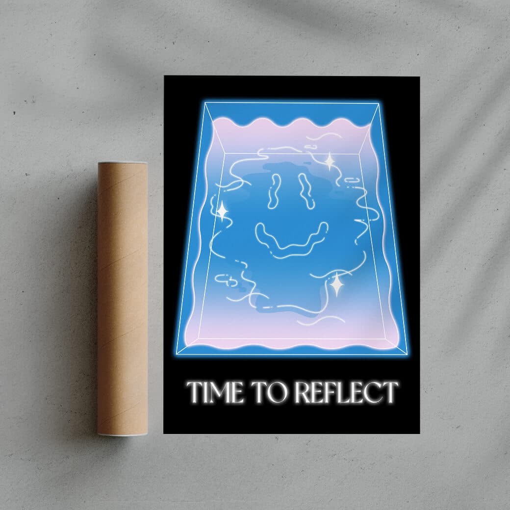 Time to Reflect contemporary wall art print by GOOD OMEN - sold by DROOL