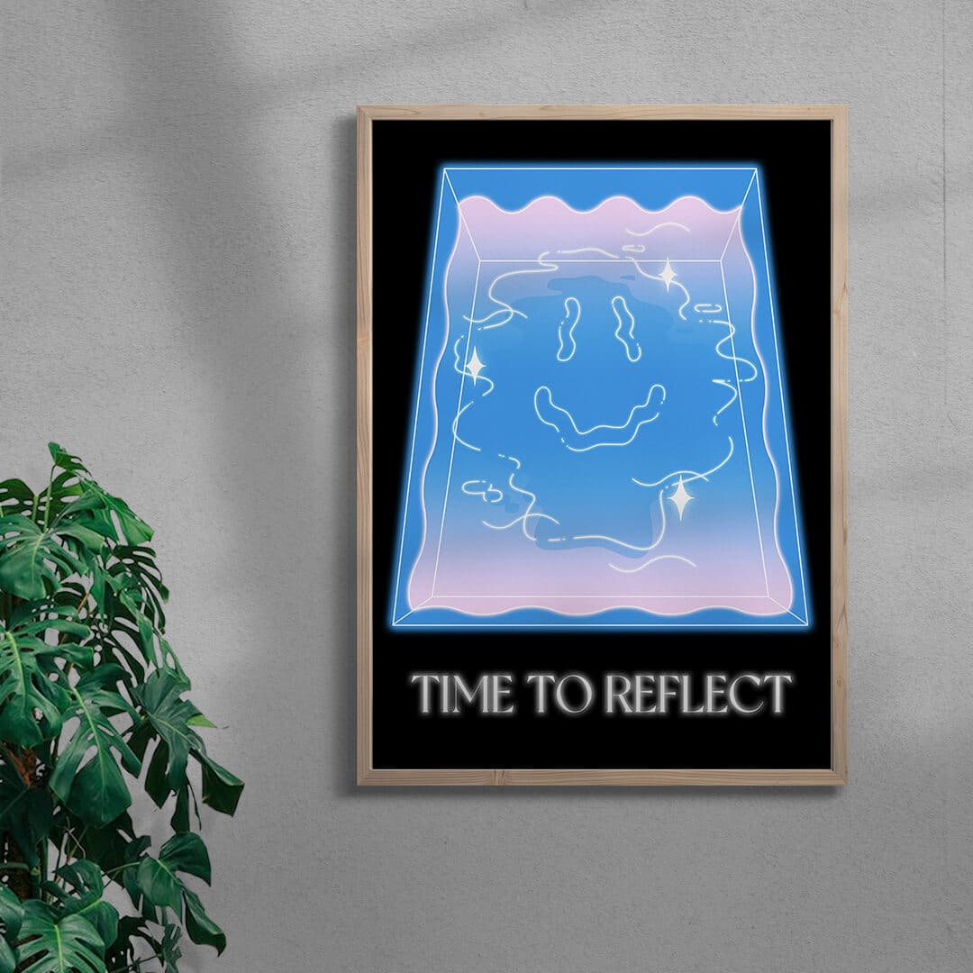 Time to Reflect contemporary wall art print by GOOD OMEN - sold by DROOL