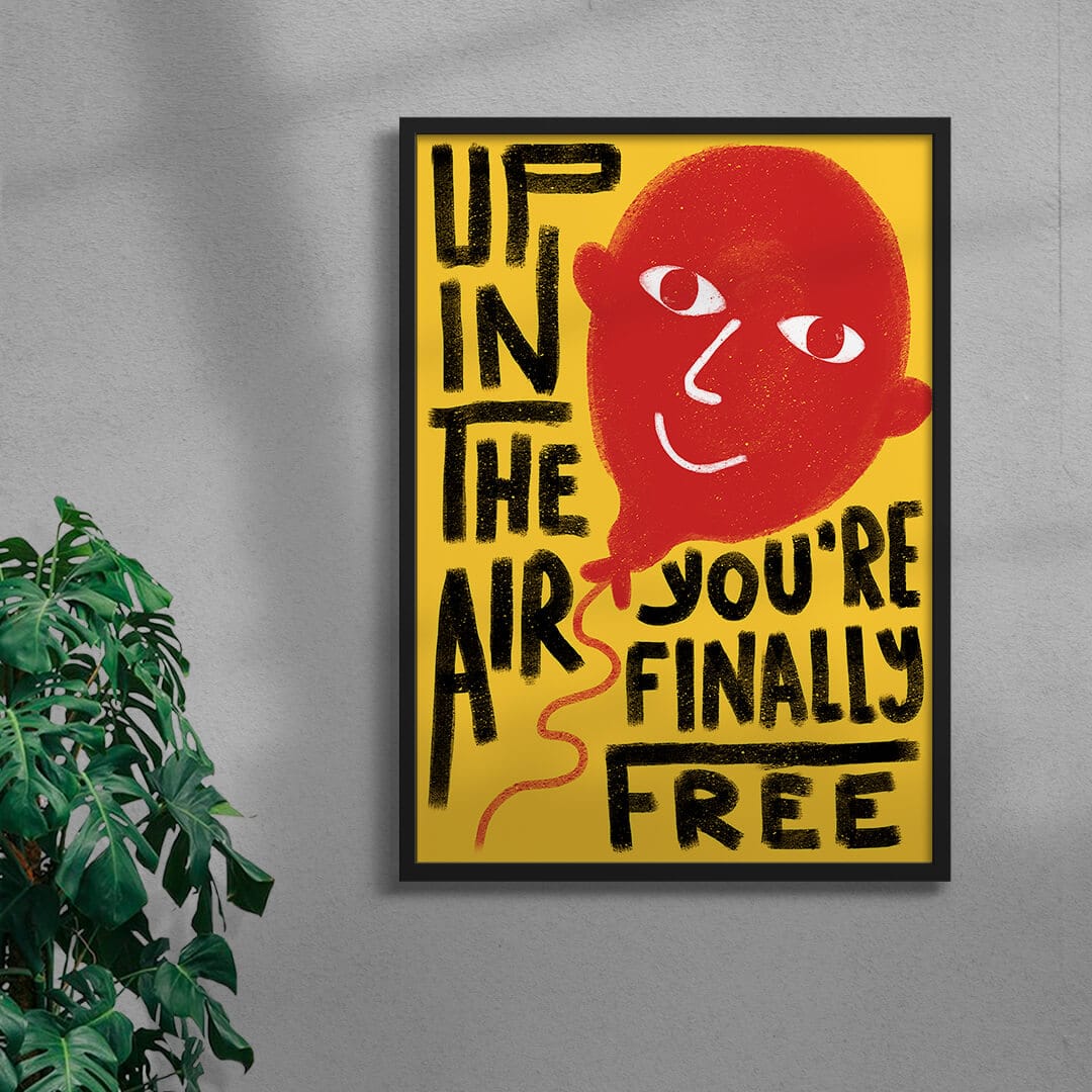 Up in the Air contemporary wall art print by Carilla Karahan - sold by DROOL