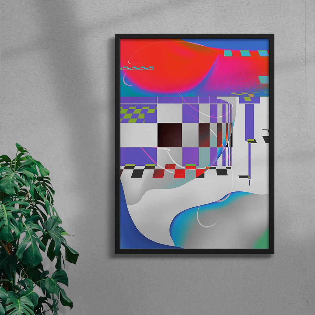 Virtual World contemporary wall art print by Roman Post. - sold by DROOL