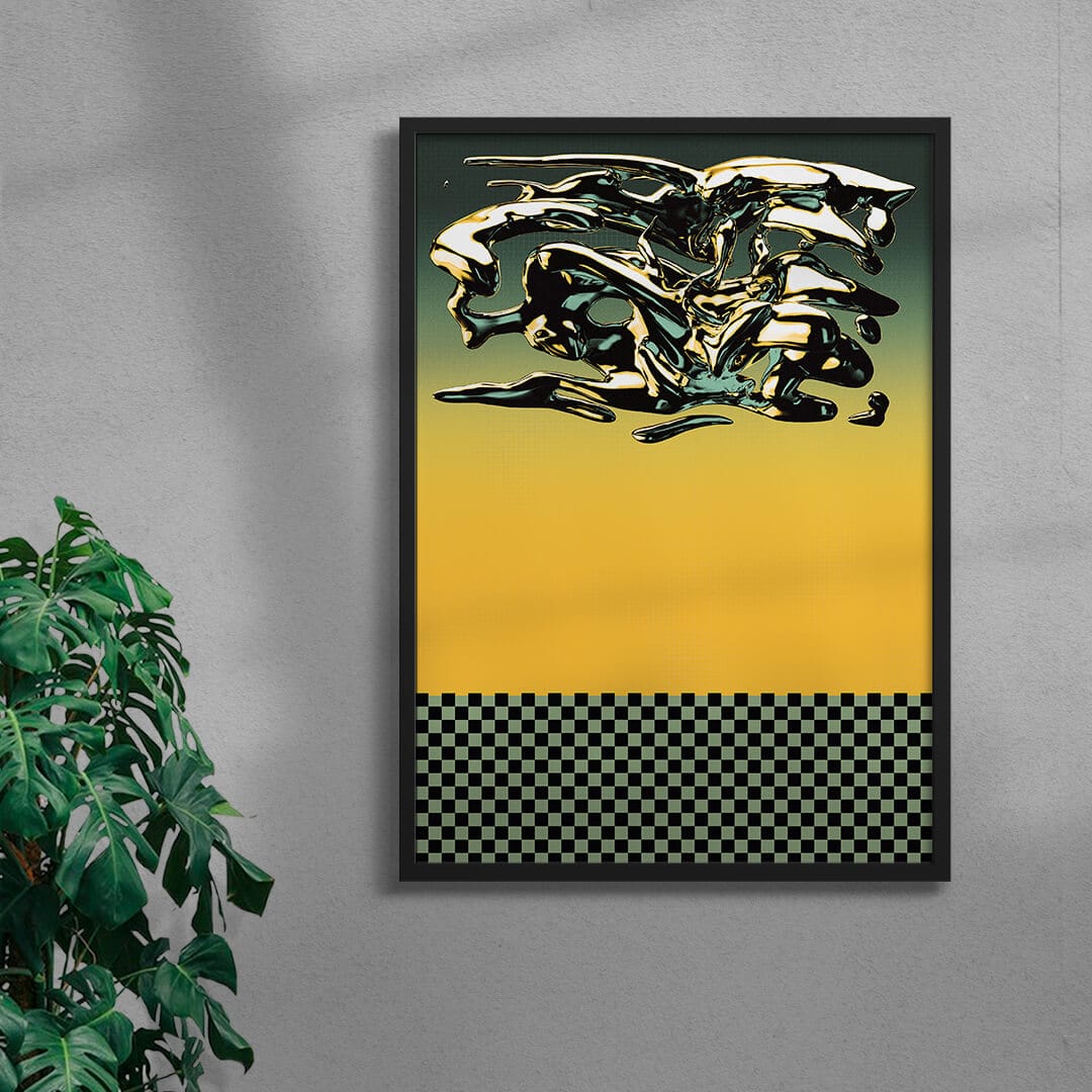 Virtual Dream 2/3 contemporary wall art print by Tristan Miller - sold by DROOL