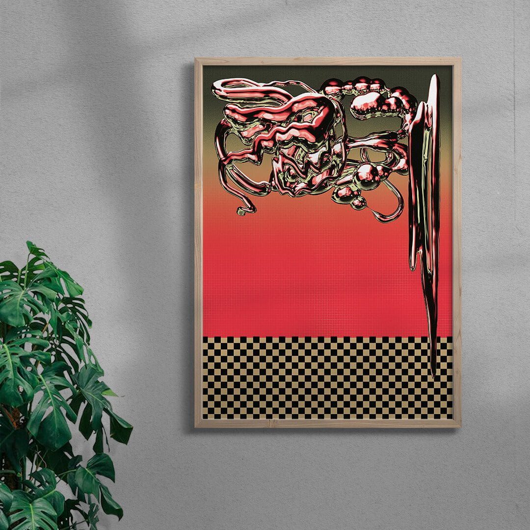 Virtual Dream 3/3 contemporary wall art print by Tristan Miller - sold by DROOL