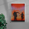 Load image into Gallery viewer, What Happened contemporary wall art print by Antoine Paikert - sold by DROOL