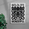 Load image into Gallery viewer, Wildlife contemporary wall art print by Alexander Khabbazi - sold by DROOL