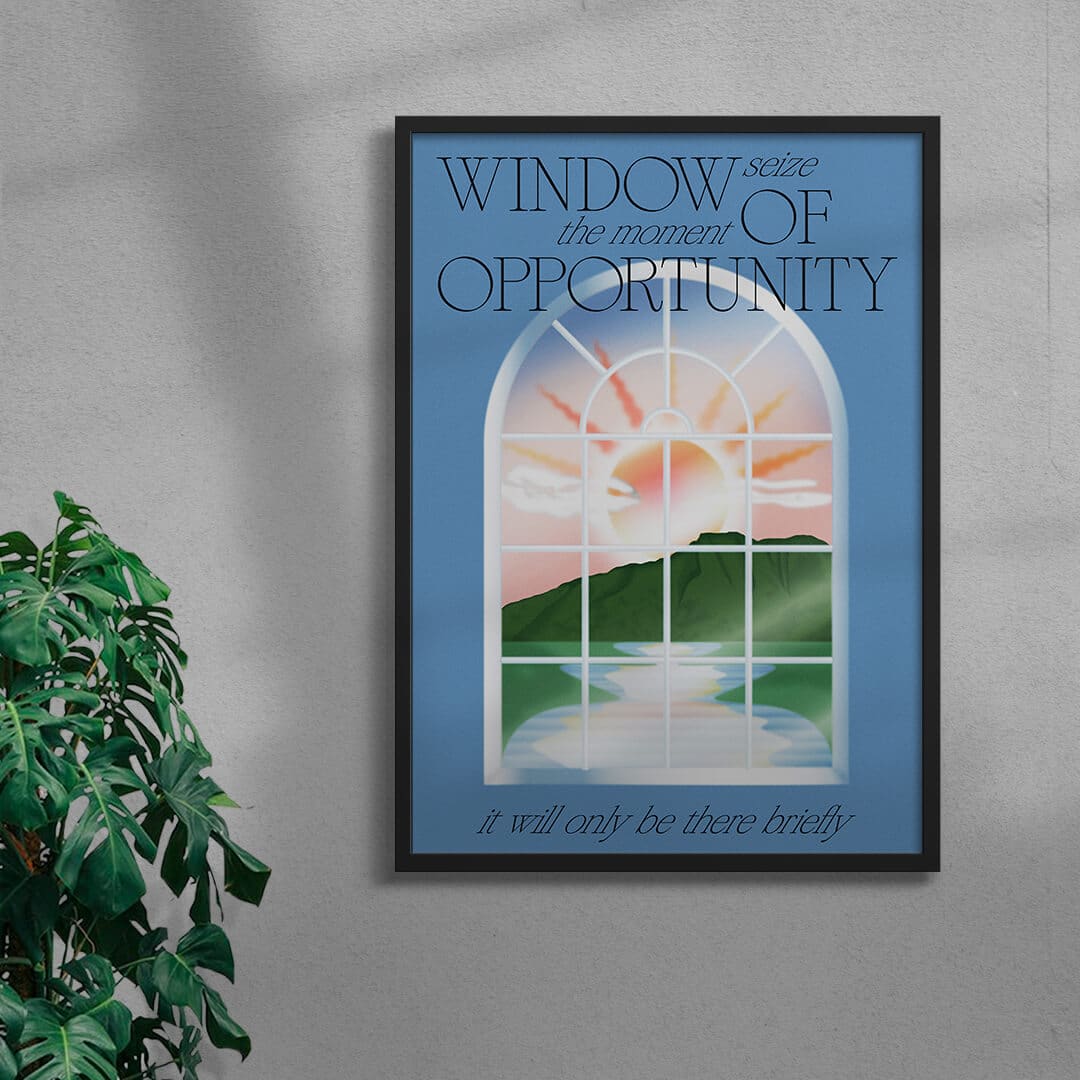 Window contemporary wall art print by John Schulisch - sold by DROOL