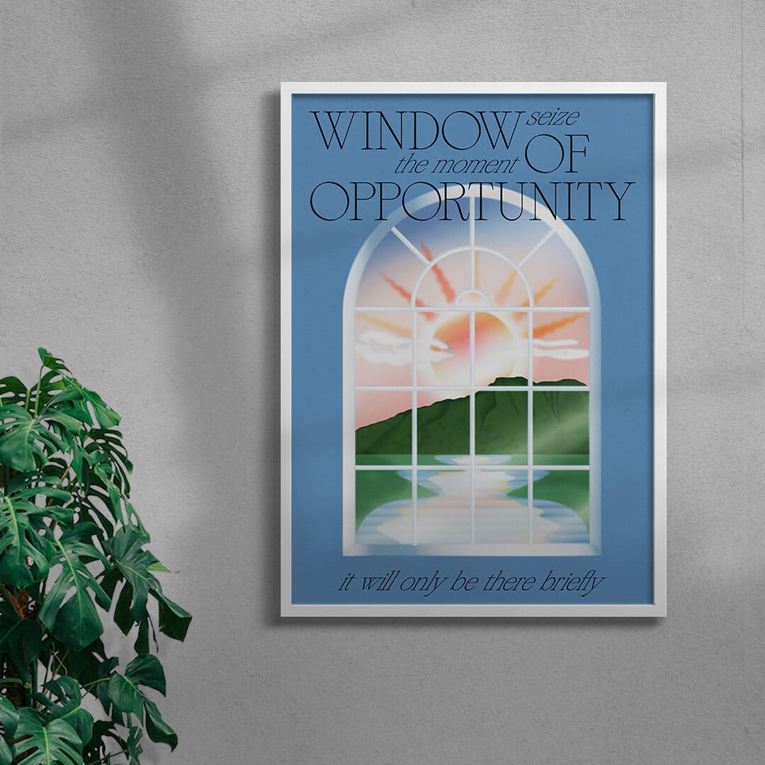 Window contemporary wall art print by John Schulisch - sold by DROOL