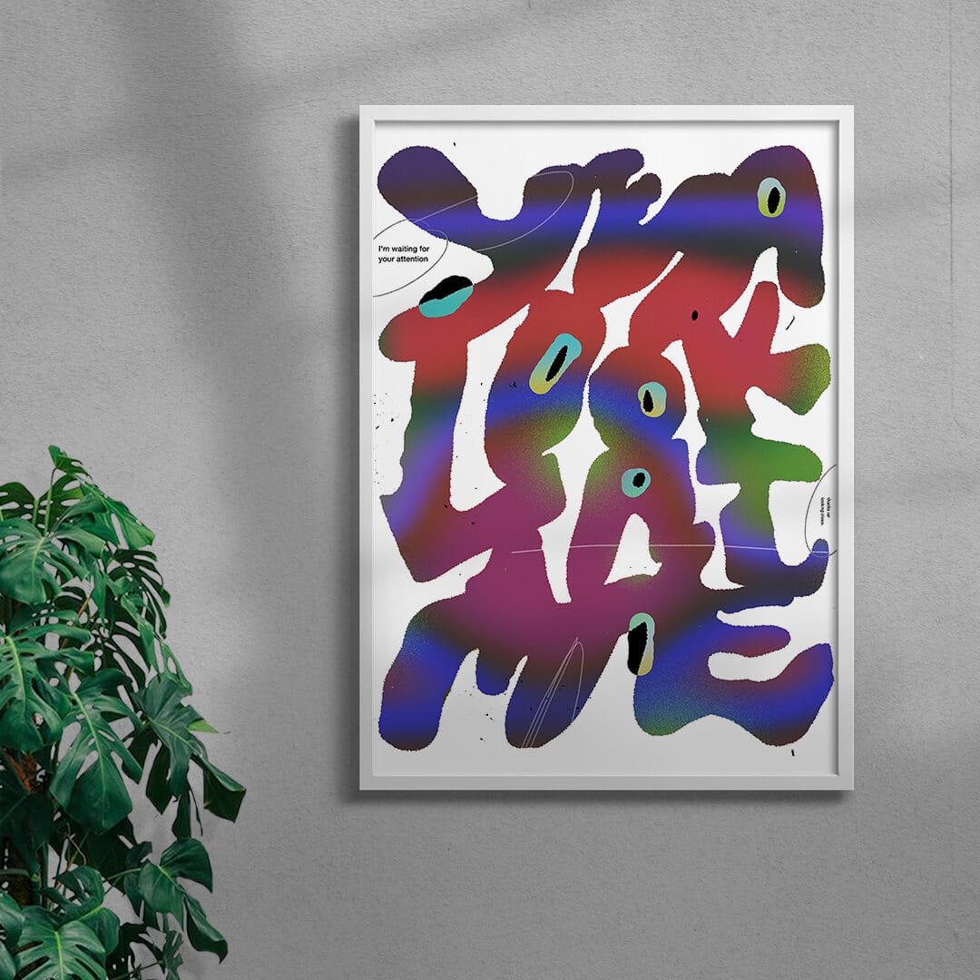 Yeah Look At Me contemporary wall art print by Jorge Santos - sold by DROOL