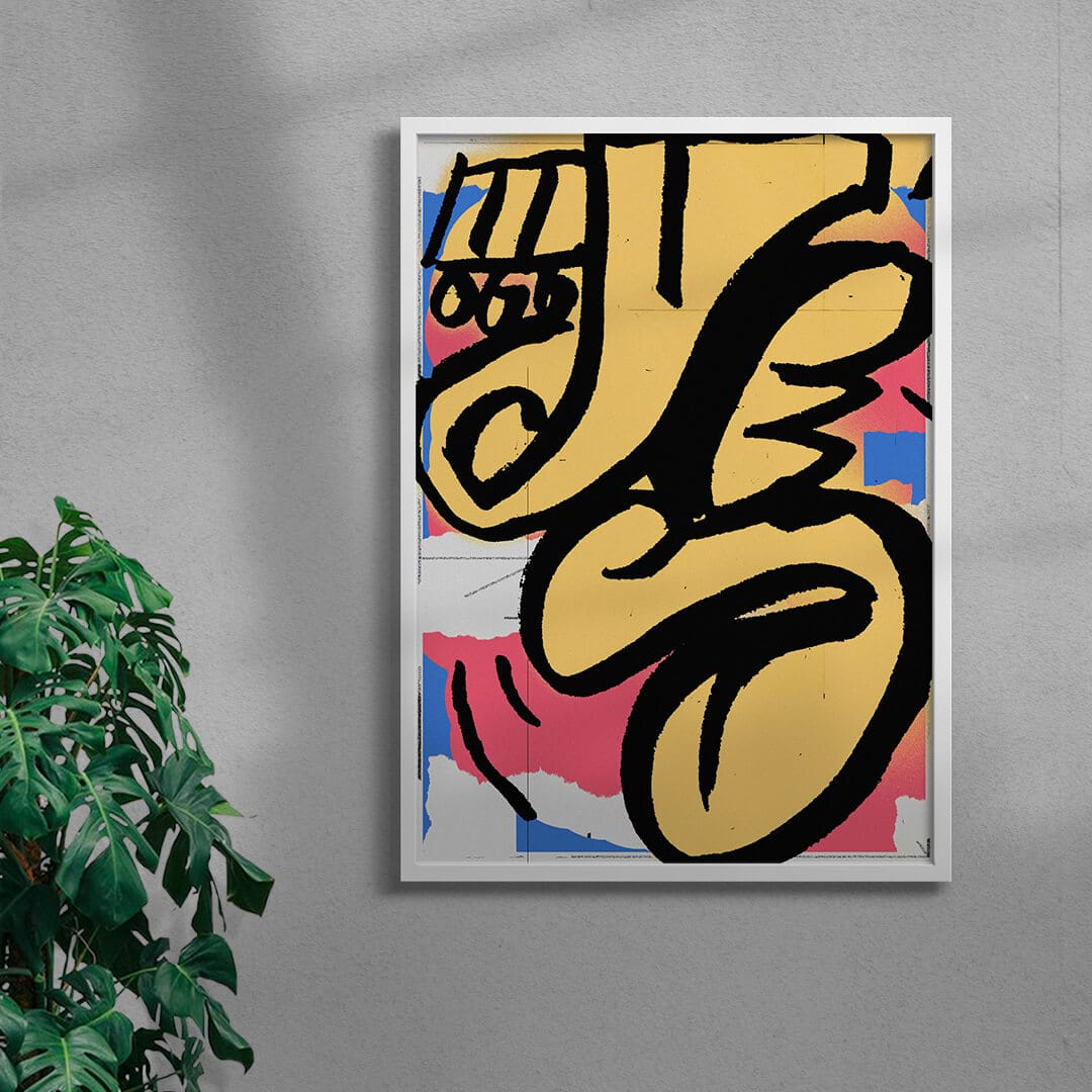 Yes! contemporary wall art print by Jorge Santos - sold by DROOL