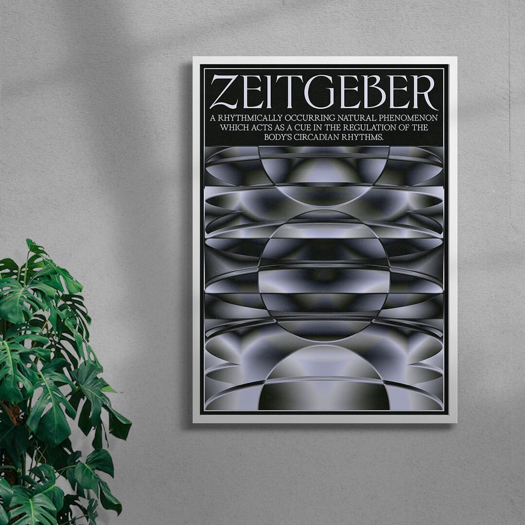 Zeitgeber contemporary wall art print by Utsav Verma - sold by DROOL