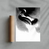 Load image into Gallery viewer, Mouth-to-mouth contemporary wall art print by Sven Silk - sold by DROOL