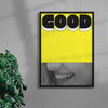 Load image into Gallery viewer, Good. contemporary wall art print by Jorge Santos - sold by DROOL