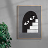 Load image into Gallery viewer, Under the stairs contemporary wall art print by Max Blackmore - sold by DROOL