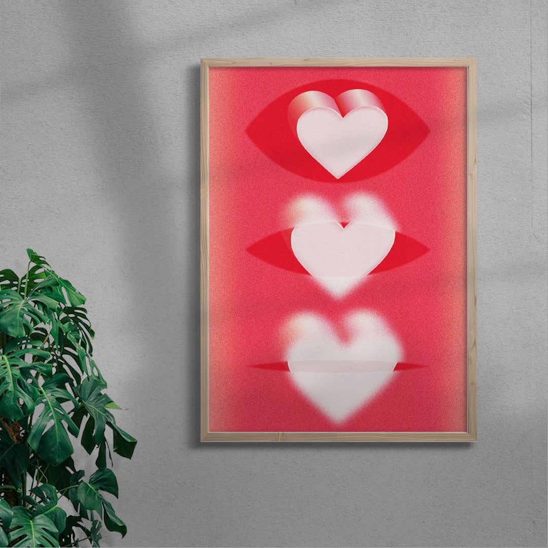 Love Is Blind contemporary wall art print by UESATSU - sold by DROOL