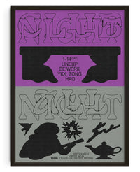 Thumbnail for Clubnight Allnight 1 contemporary wall art print by MENSLIES - sold by DROOL