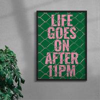 Thumbnail for Life Goes On After 11PM contemporary wall art print by Maxim Dosca - sold by DROOL