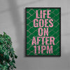 Life Goes On After 11PM contemporary wall art print by Maxim Dosca - sold by DROOL