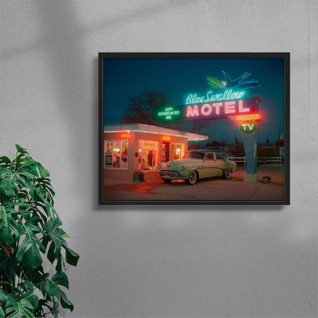 Motel Nights contemporary wall art print by Francesco Aglieri Rinella - sold by DROOL