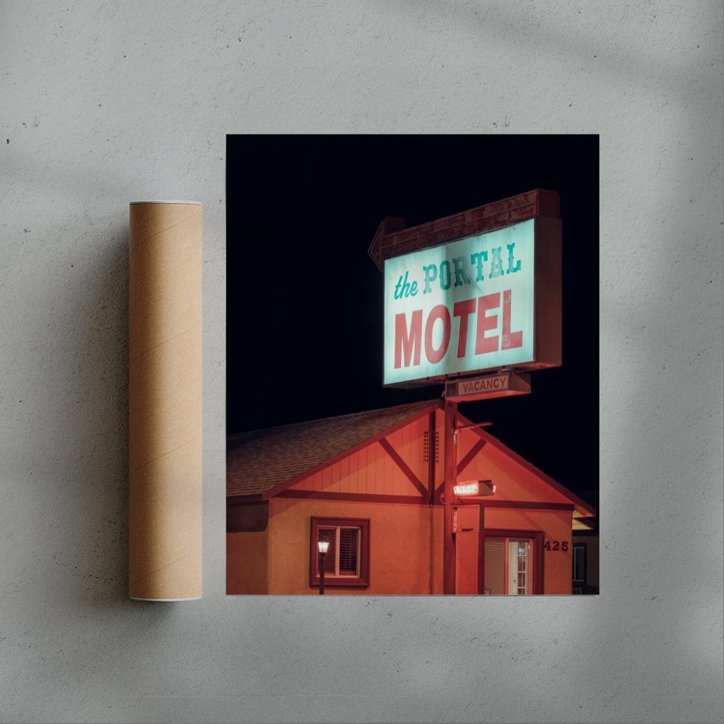 THE PORTAL MOTEL contemporary wall art print by Gregory Tauziac - sold by DROOL