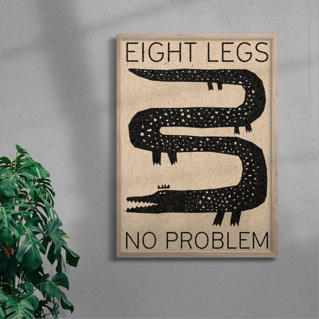 Eight Legs, No Problem contemporary wall art print by David Schmitt - sold by DROOL