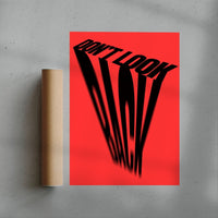 Thumbnail for Don't Look Back contemporary wall art print by Roman Post. - sold by DROOL