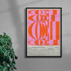 Geometric Sweet Candy contemporary wall art print by Coveposter - sold by DROOL