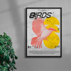 Birds contemporary wall art print by MEDG - sold by DROOL