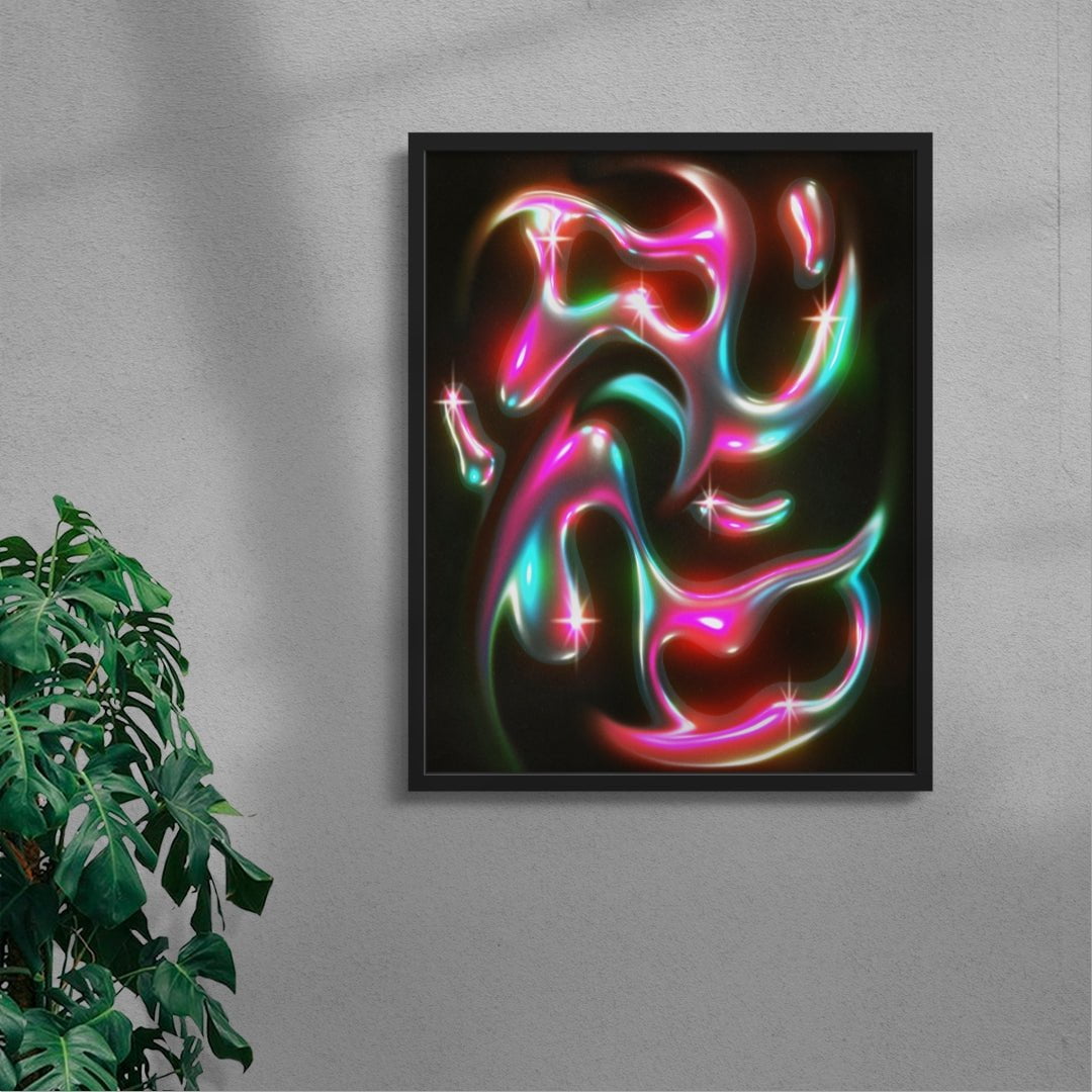 Figure 8 contemporary wall art print by Jasmin Chavez - sold by DROOL