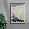 Kiso Road contemporary wall art print by George Kempster - sold by DROOL