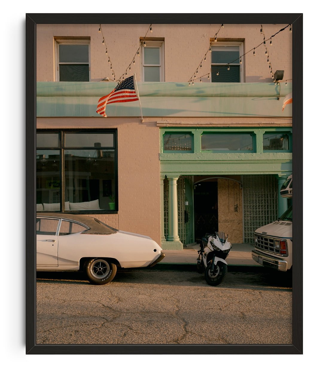 FLAG contemporary wall art print by Gregory Tauziac - sold by DROOL