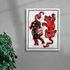 Tiger Mums contemporary wall art print by Kwonny - sold by DROOL