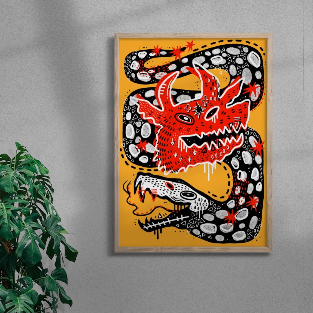 Best Friend contemporary wall art print by Kwonny - sold by DROOL