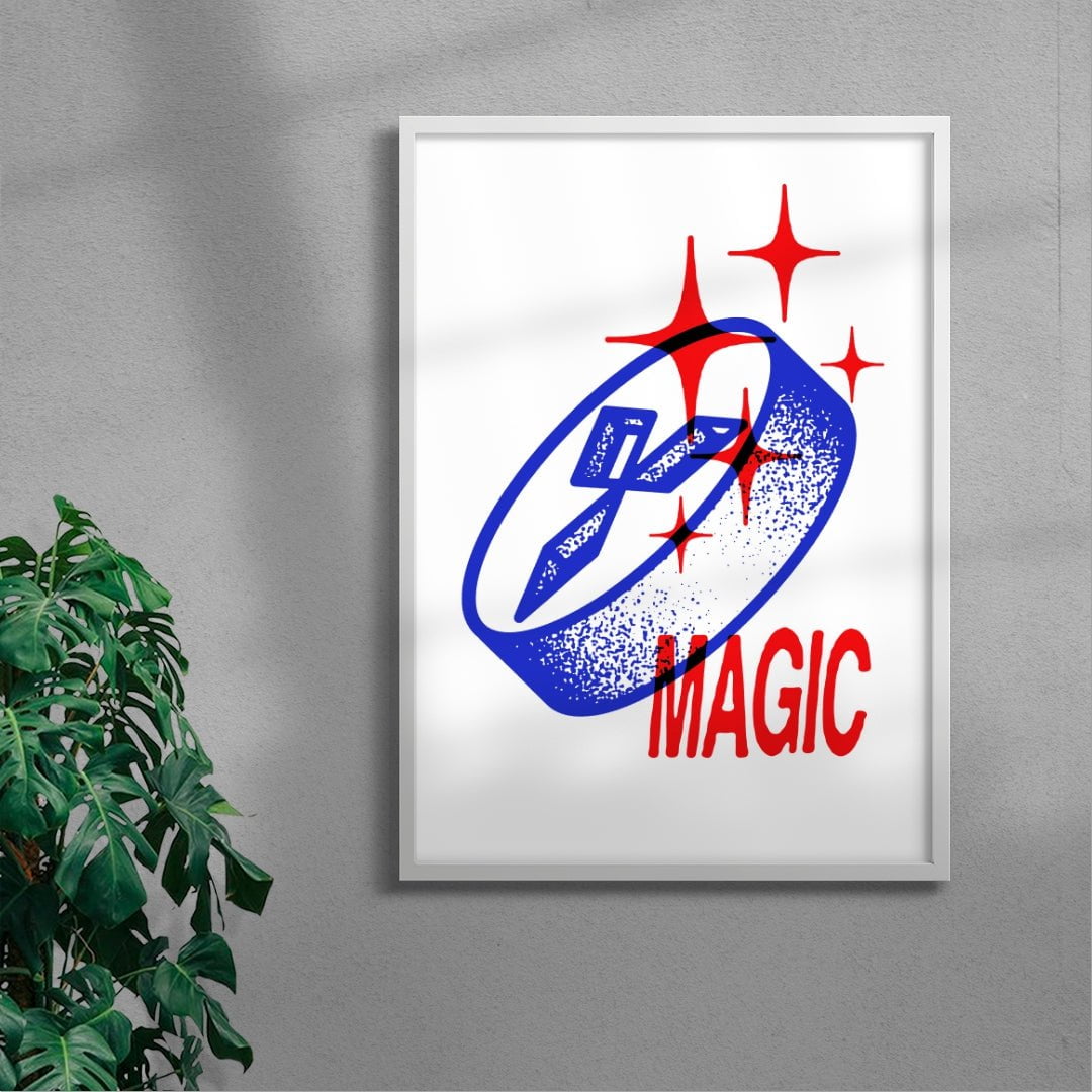 Magic contemporary wall art print by Jiro Bevis - sold by DROOL