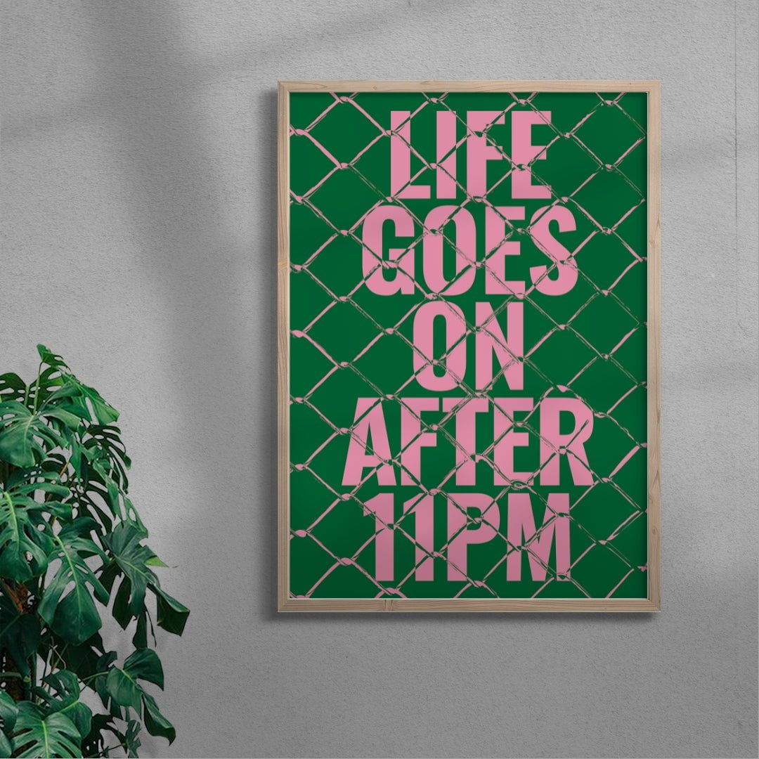 Life Goes On After 11PM contemporary wall art print by Maxim Dosca - sold by DROOL