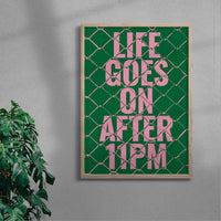 Thumbnail for Life Goes On After 11PM contemporary wall art print by Maxim Dosca - sold by DROOL