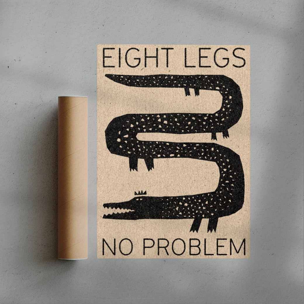 Eight Legs, No Problem contemporary wall art print by David Schmitt - sold by DROOL