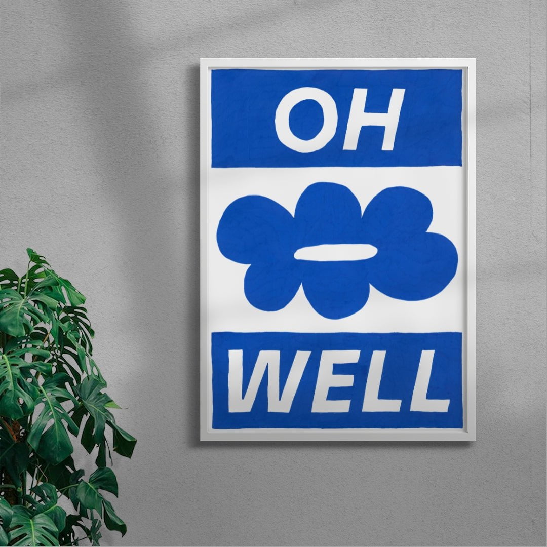 Oh Well contemporary wall art print by Sara Cristina Moser - sold by DROOL