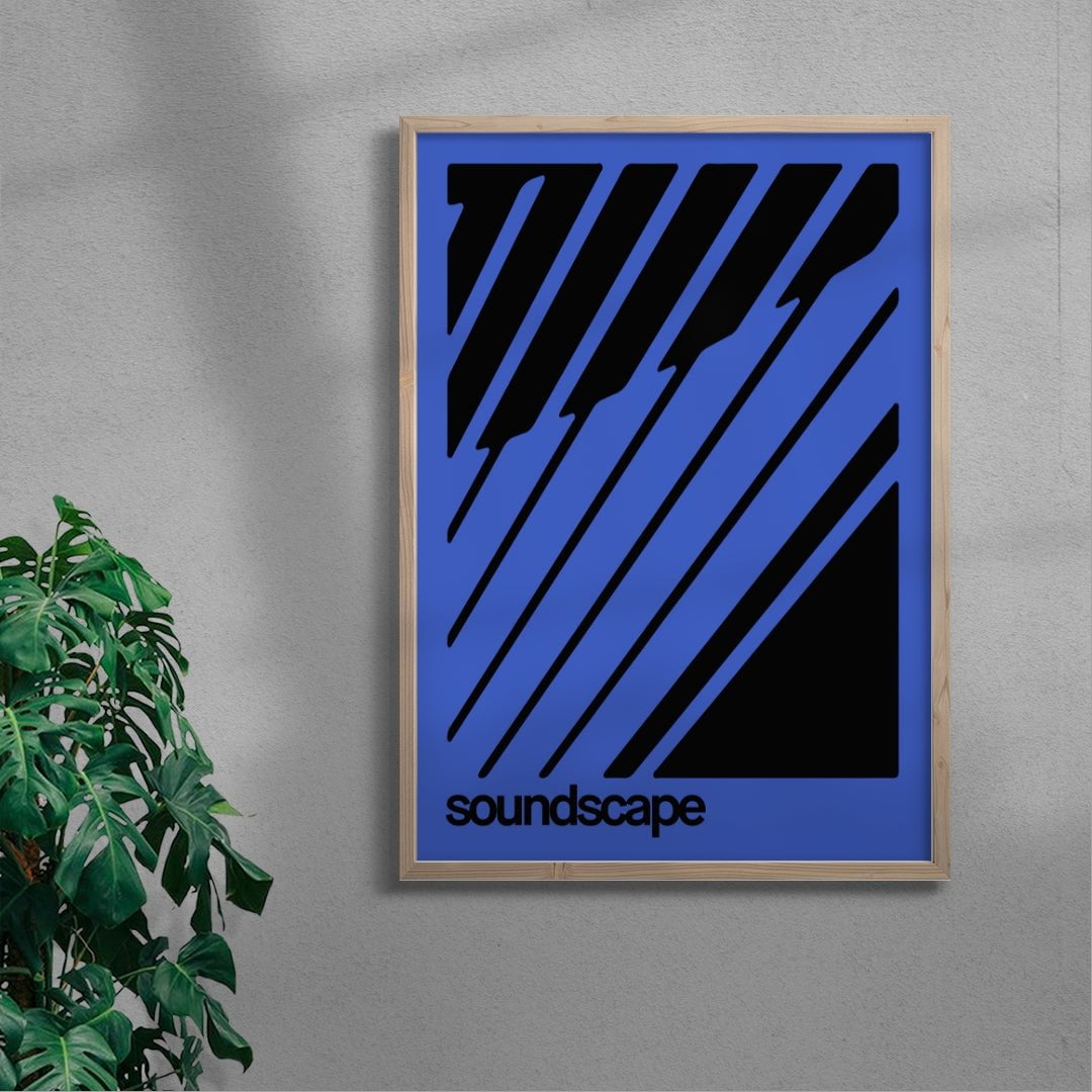 Soundscape contemporary wall art print by Adam Foster - sold by DROOL