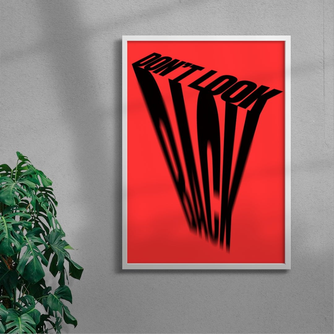 Don't Look Back contemporary wall art print by Roman Post. - sold by DROOL